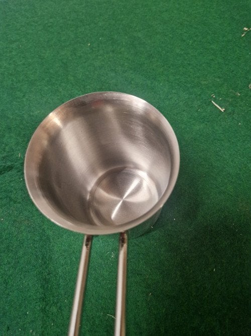 Rvs gietbeker, zgan, Ophalen of Verzenden, 'T Olde Gre-j, Info@toldegrej.nl, Endepoelstraat 20f Didam