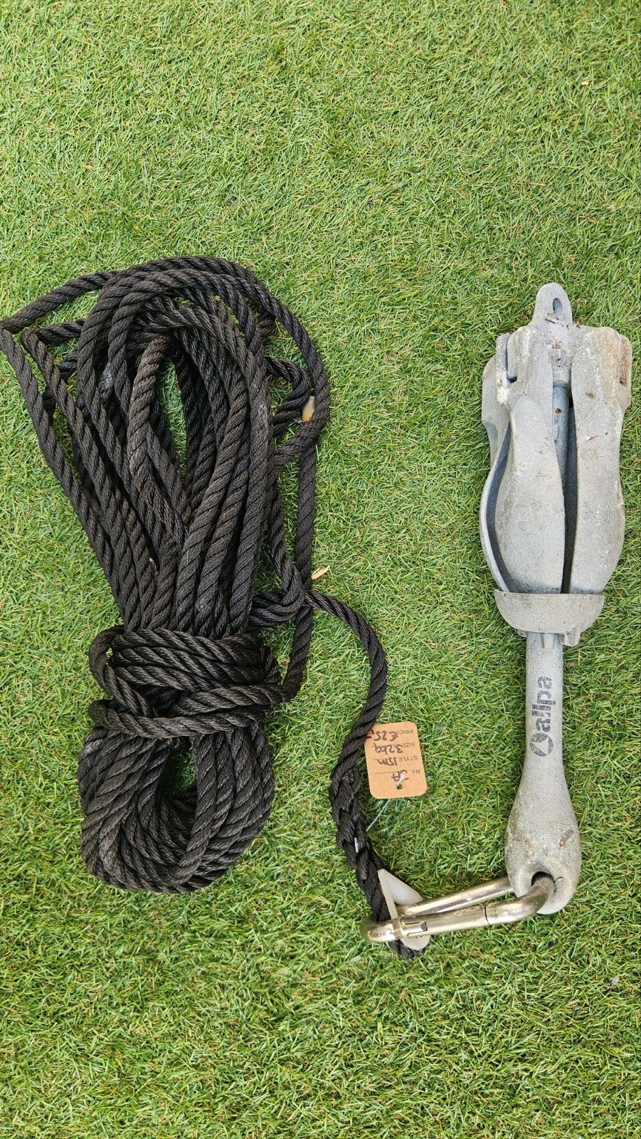 Paraplu anker Alpha 3.2kg met 15m lijn, Ophalen of Verzenden, Gebruikt, Overige typen