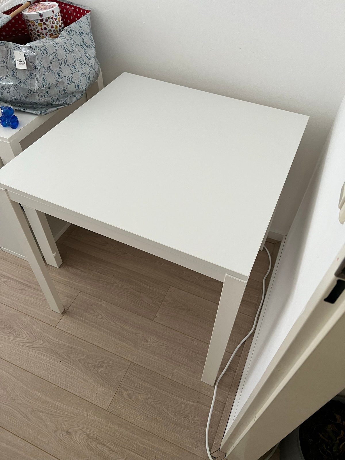 Ikea Melltorp tafel - wit, 75x75 cm, Ophalen, Vierkant, 50 tot 100 cm, Zo goed als nieuw