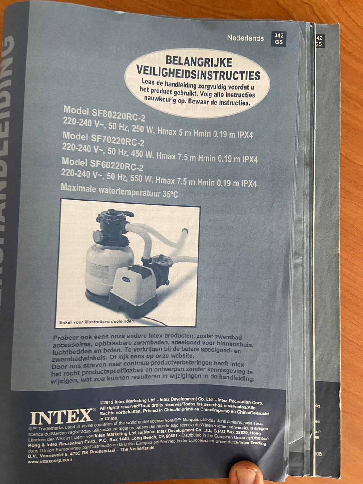 Intex Zandfilter en pomp SF70220RC-2 voor zwembad, Ophalen, Gebruikt, Zwembadpomp