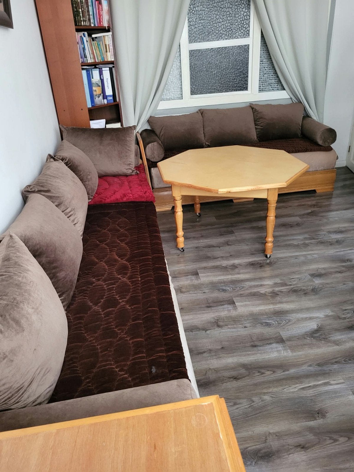 Marokkaanse salon banken en tafels, Huis en Inrichting, Banken | Complete zithoeken, Ophalen, Gebruikt, Hout, Marokkaans