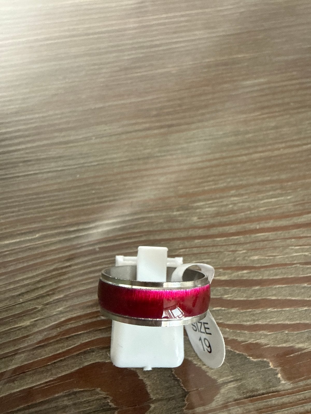 Stijlvolle Kattenoog Ring van Roestvrij Staal - Maat 18, Overige kleuren, Nieuw, 17 tot 18, Dame