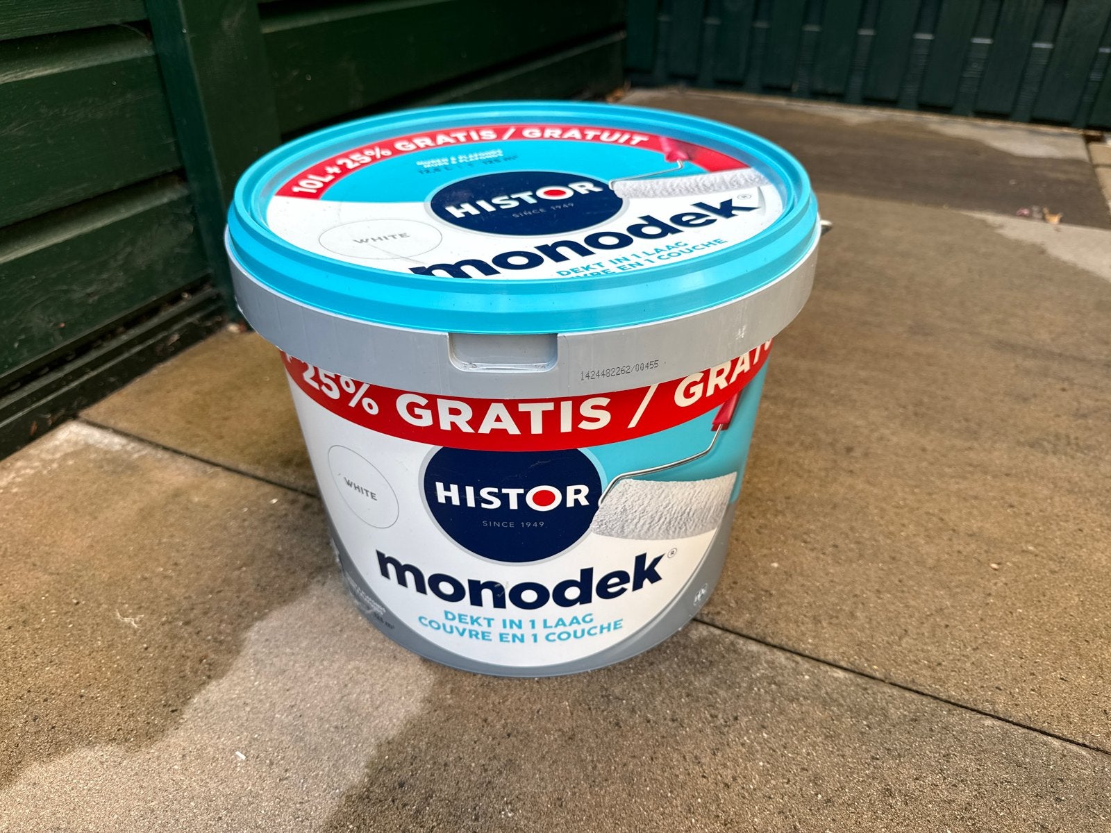 Histor Monodek Witte Latex Verf 12.5L - Nieuw, Ophalen, Nieuw, Overige typen