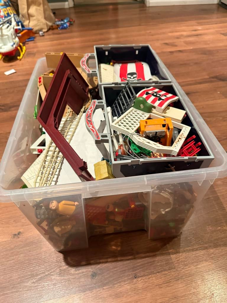 Grote doos vol Playmobil onderdelen en sets, Kinderen en Baby's, Speelgoed | Playmobil, Ophalen, Gebruikt