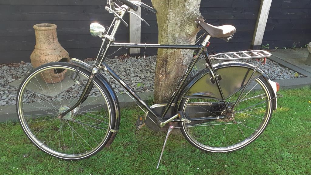 Klassieker, Gazelle (Opoe)Herenfiets met Brooks Zadel, Fietsen en Brommers, Ophalen, Gebruikt, 57 tot 61 cm, Gazelle
