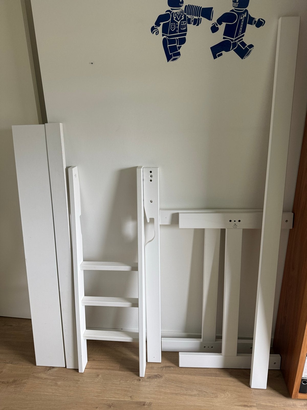 Lifetime verhoogset voor halfhoogslaper wit, Ophalen, 85 tot 100 cm, Gebruikt, Hoogslaper of Stapelbed