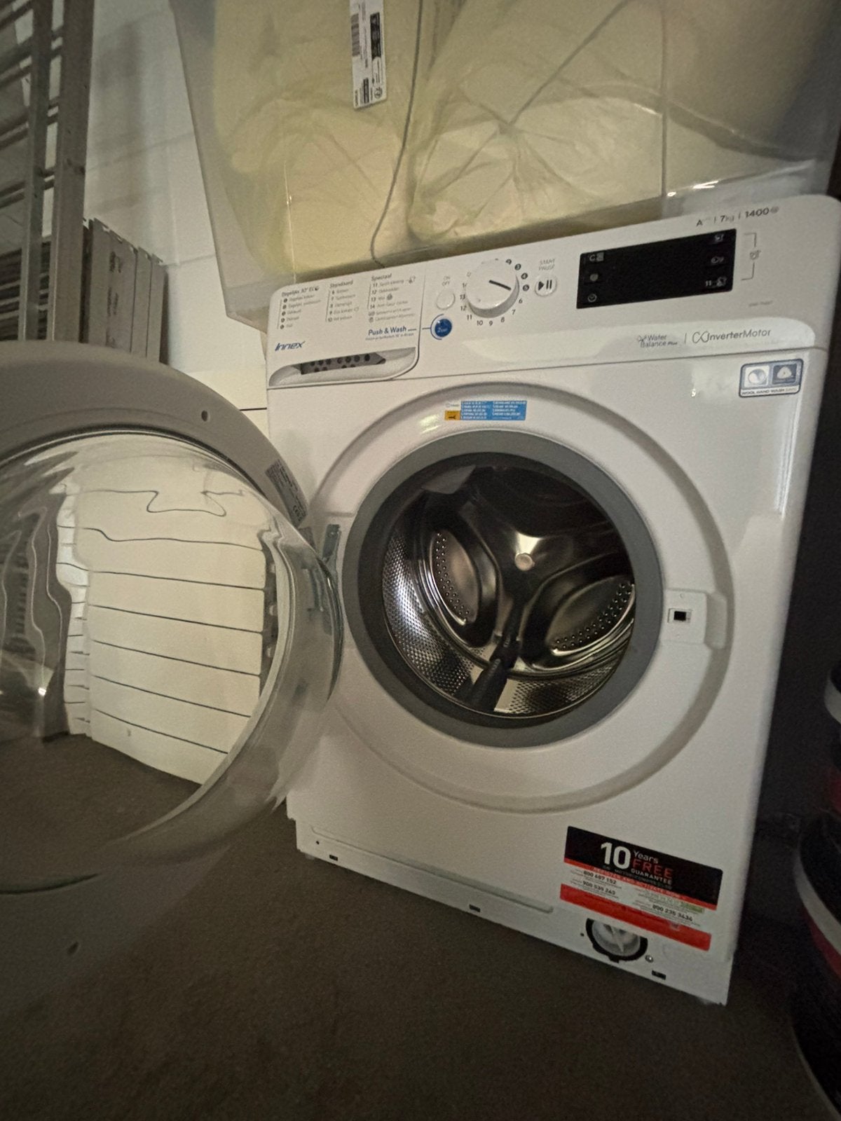 Indesit Innex 7 kg Wasmachine, Ophalen, Gebruikt, Voorlader, Energieklasse A of zuiniger