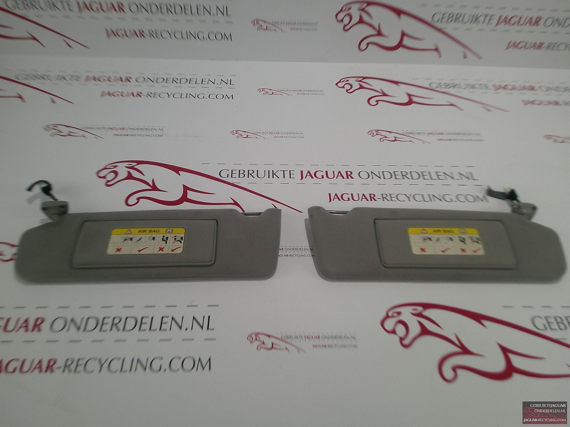 Zonnekleppen set grijs Jaguar XJ X300 / X308, Gebruikt, -, Ophalen of Verzenden, Jaguar