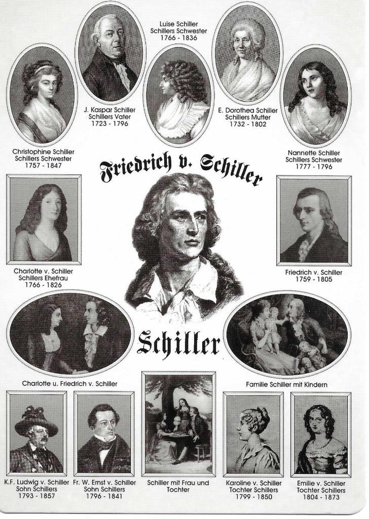 Schiller., Verzenden, 1980 tot heden, Ongelopen, Duitsland