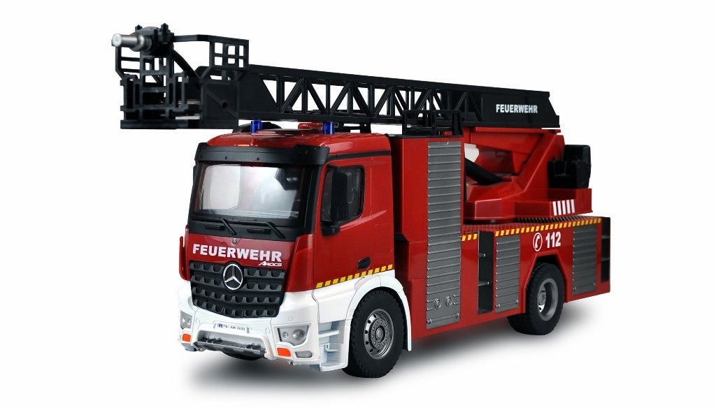 Mercedes-Benz brandweer ladderwagen met draaiplateau 1:18, Elektro, Nieuw, Ophalen of Verzenden, Onderdeel