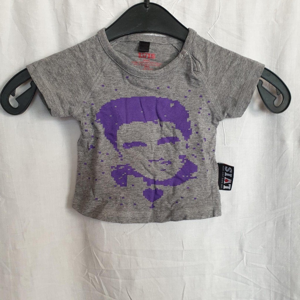 Stoer grijs shirt, Elvis. mt 62. Merk Lvis, Meisje, ., Ophalen of Verzenden, Zo goed als nieuw