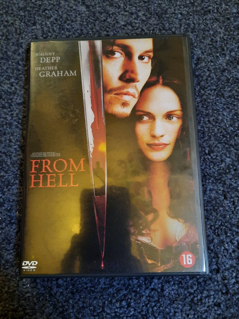FROM HELL Horror met Johnny Depp Op VIDEO!, Cd's en Dvd's, Vanaf 16 jaar, Verzenden, Zo goed als nieuw, Bovennatuurlijk