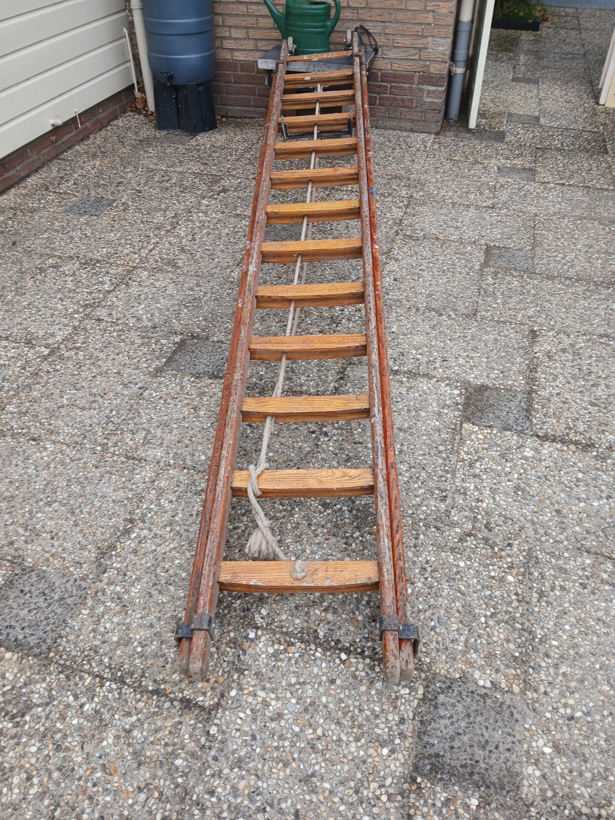 Schilders ladder 2 x 12 treden, Doe-het-zelf en Verbouw, Ladders en Trappen, Ophalen of Verzenden, 4 meter of meer