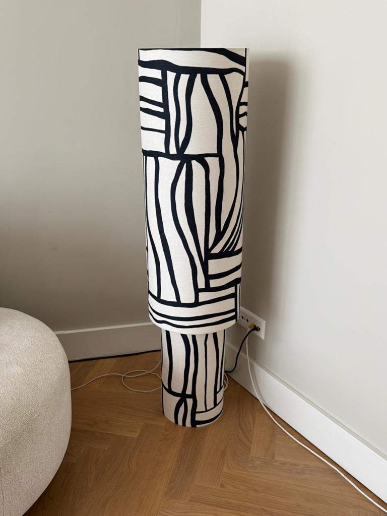 Staande vloerlamp H&M Home met dessin, Ophalen of Verzenden, Nieuw, 100 tot 150 cm