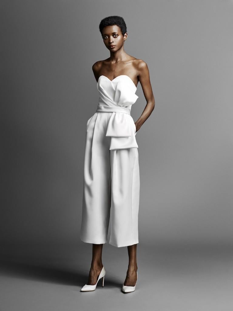 Bridal jumpsuit Viktor en Rolf, Kleding | Dames, Ophalen of Verzenden, Zo goed als nieuw, Wit, Trouwjurk