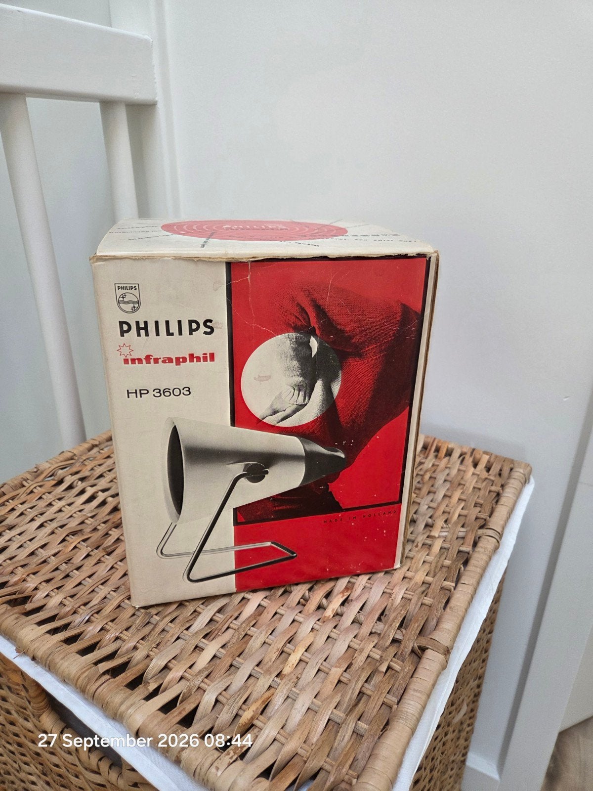 Vintage Philips Infraphil HP 3603 Infraroodlamp, Ophalen