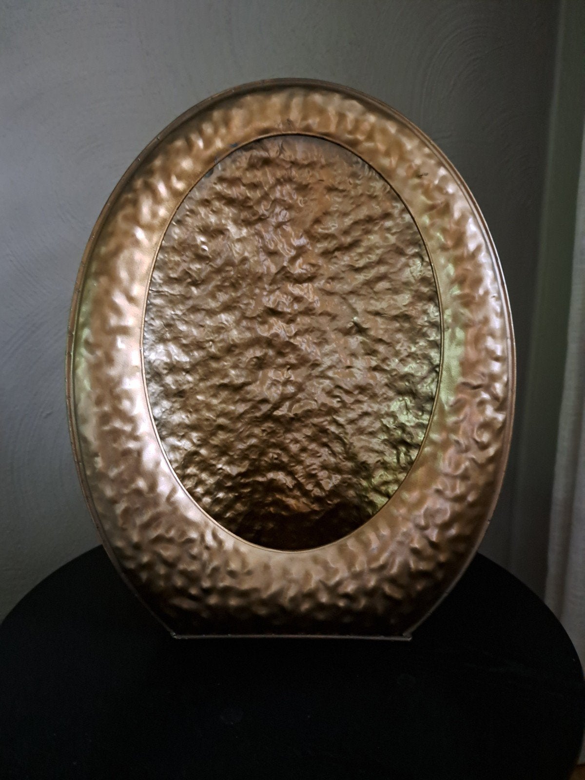 Gouden metalen kandelaar/windlicht - sfeervol design, Ophalen, Zo goed als nieuw, Metaal, Kandelaar