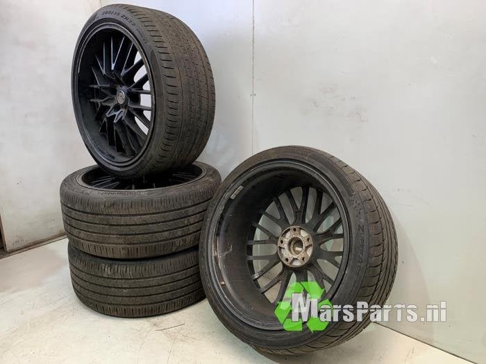 Sportvelgenset + banden van een Volkswagen Touareg, Auto-onderdelen, Banden en Velgen, Gebruikt, -, -, Ophalen of Verzenden