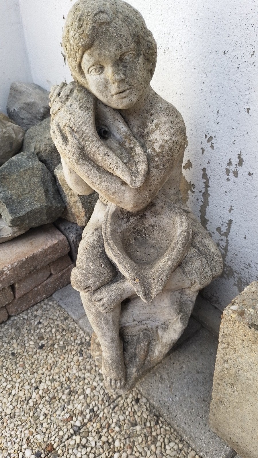 2 SPUITFIGUREN VOOR BIJ DE VIJVER, Ophalen, Gebruikt