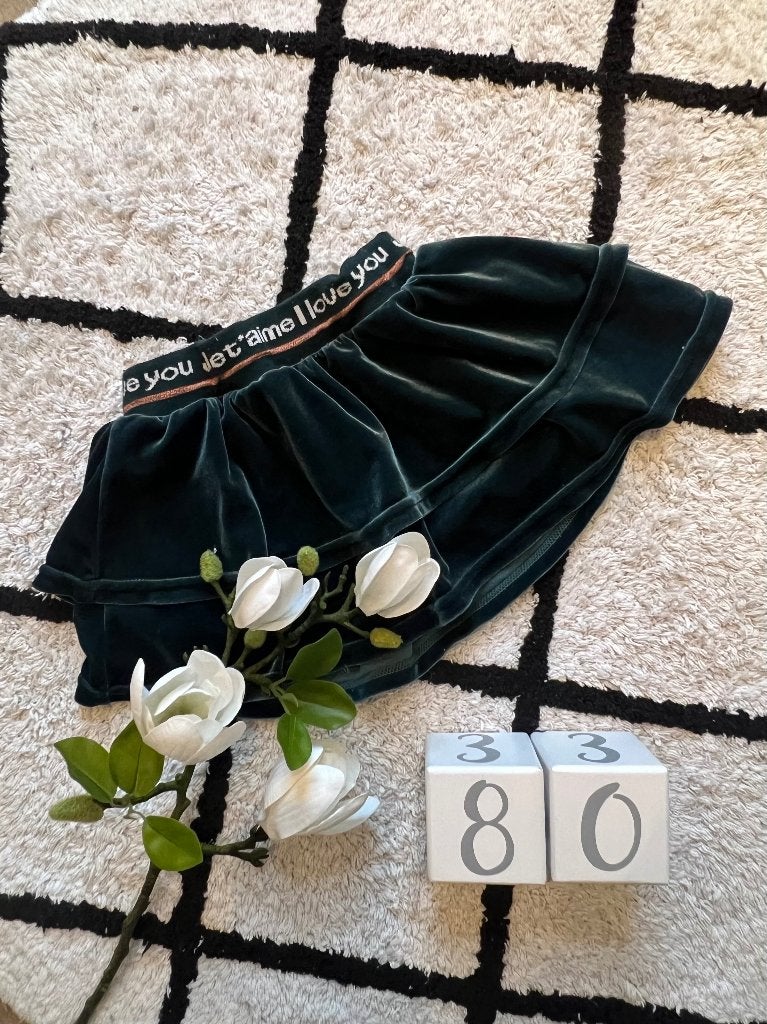 Heel goed groen velvet baby meisje rokje Name It rok 80 girl, Kinderen en Baby's, Meisje, Jurkje of Rokje, Ophalen of Verzenden