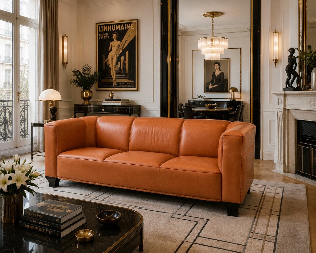 Palais Stoclet 3 zitsbank Josef Wittmann, Ophalen, Zo goed als nieuw, Parket