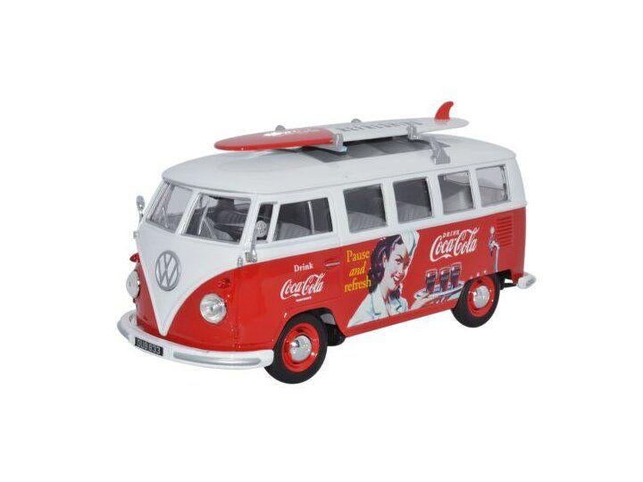 VW T1 COCA COLA VAN, Hobby en Vrije tijd, Modelauto's | 1:24, Ophalen of Verzenden, Nieuw, Auto, Overige merken