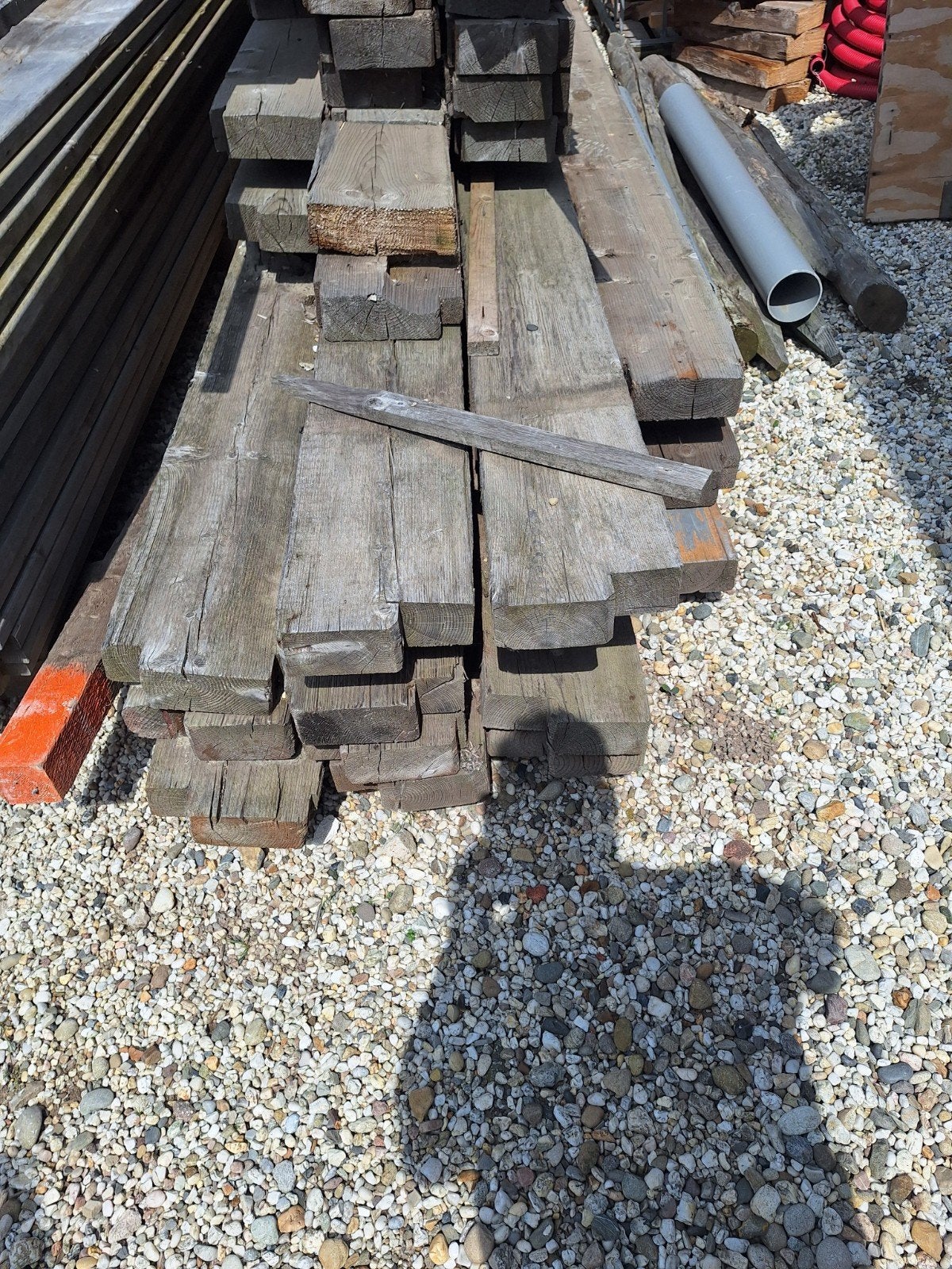 Gebruikte balken spijker vrij, Doe-het-zelf en Verbouw, Hout en Planken, Gebruikt, Ophalen of Verzenden, Balk, Vuren