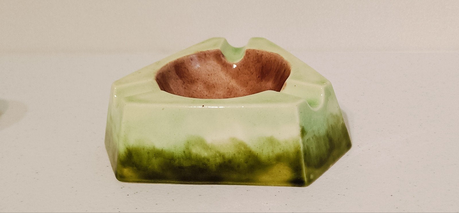 Vintage Keramische Asbak mid century modern Design, Ophalen of Verzenden, Gebruikt, Asbak