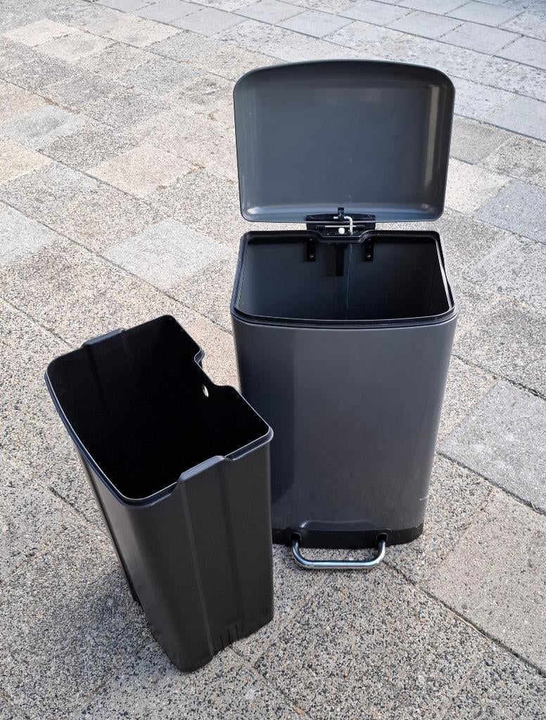 Prullenbak KELA davino 30 liter, Ophalen, Overige materialen, Met pedaal, 50 tot 75 cm
