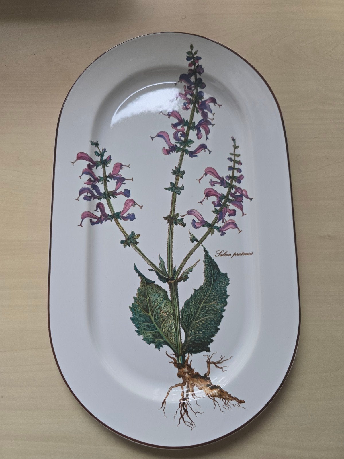 Villeroy & Boch Botanica serveerschaal Salvia pratensis, Ophalen of Verzenden