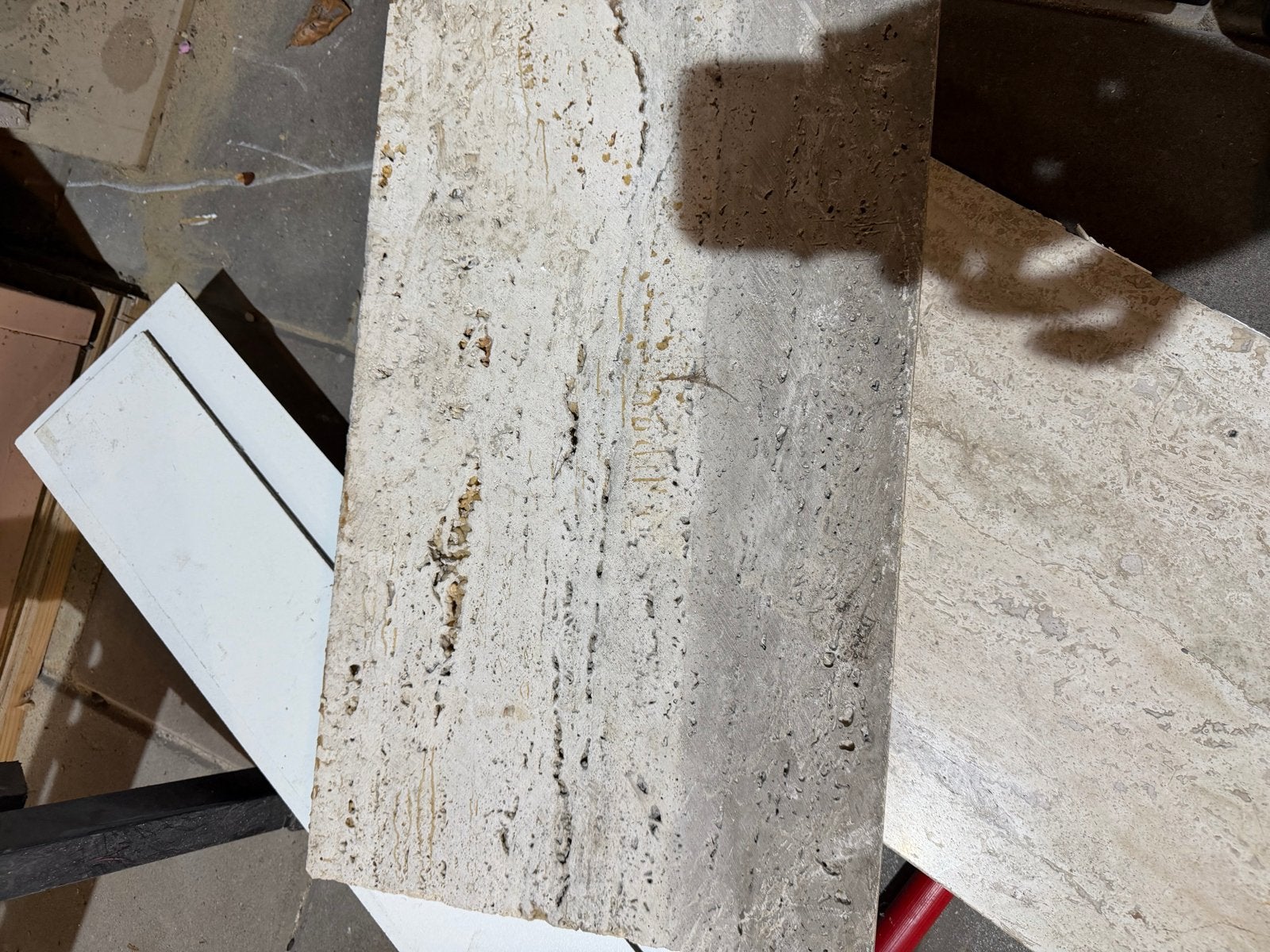 3 stuks travertin vensterbanken, Ophalen, Gebruikt, Overige materialen, Overige typen