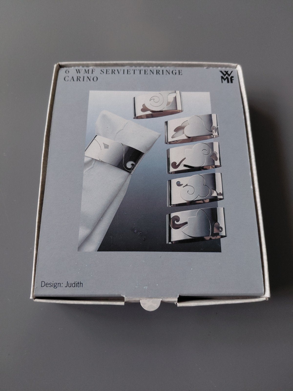WMF Carino Servetringen - Set van 6 - Nieuw in doos, Overige typen, Ophalen of Verzenden, Metaal, Nieuw