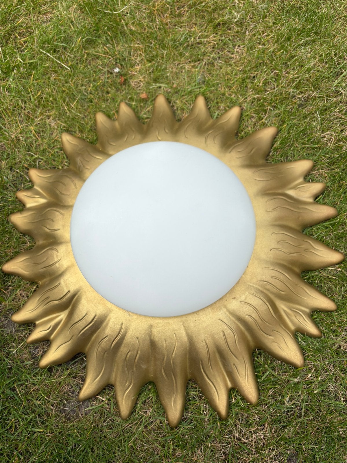 Aardewerk Zonnelamp - Super Mooie Zonnewijzer Stijl, Ophalen of Verzenden, Zo goed als nieuw, Overige materialen