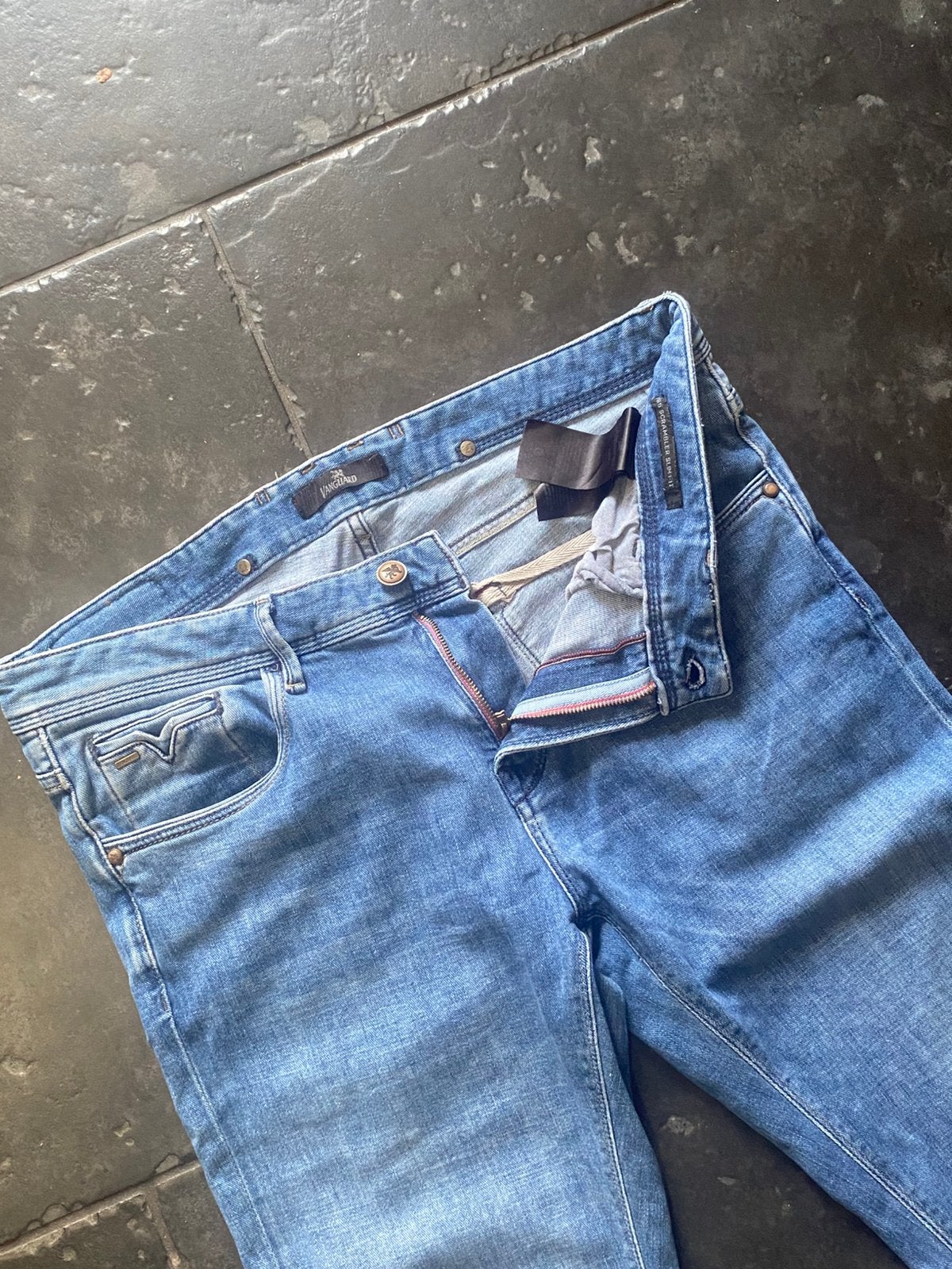 Pme legend Vanguard Scrambler spijkerbroek broek 34/36, Blauw, ., Ophalen of Verzenden, Zo goed als nieuw