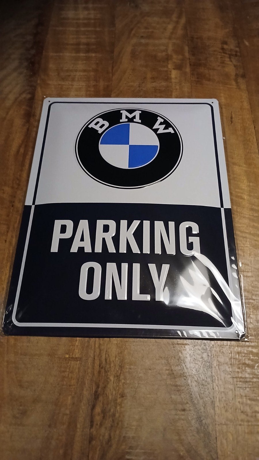 Metalen vintage BMW parking only bord, Ophalen of Verzenden, Nieuw, Auto's