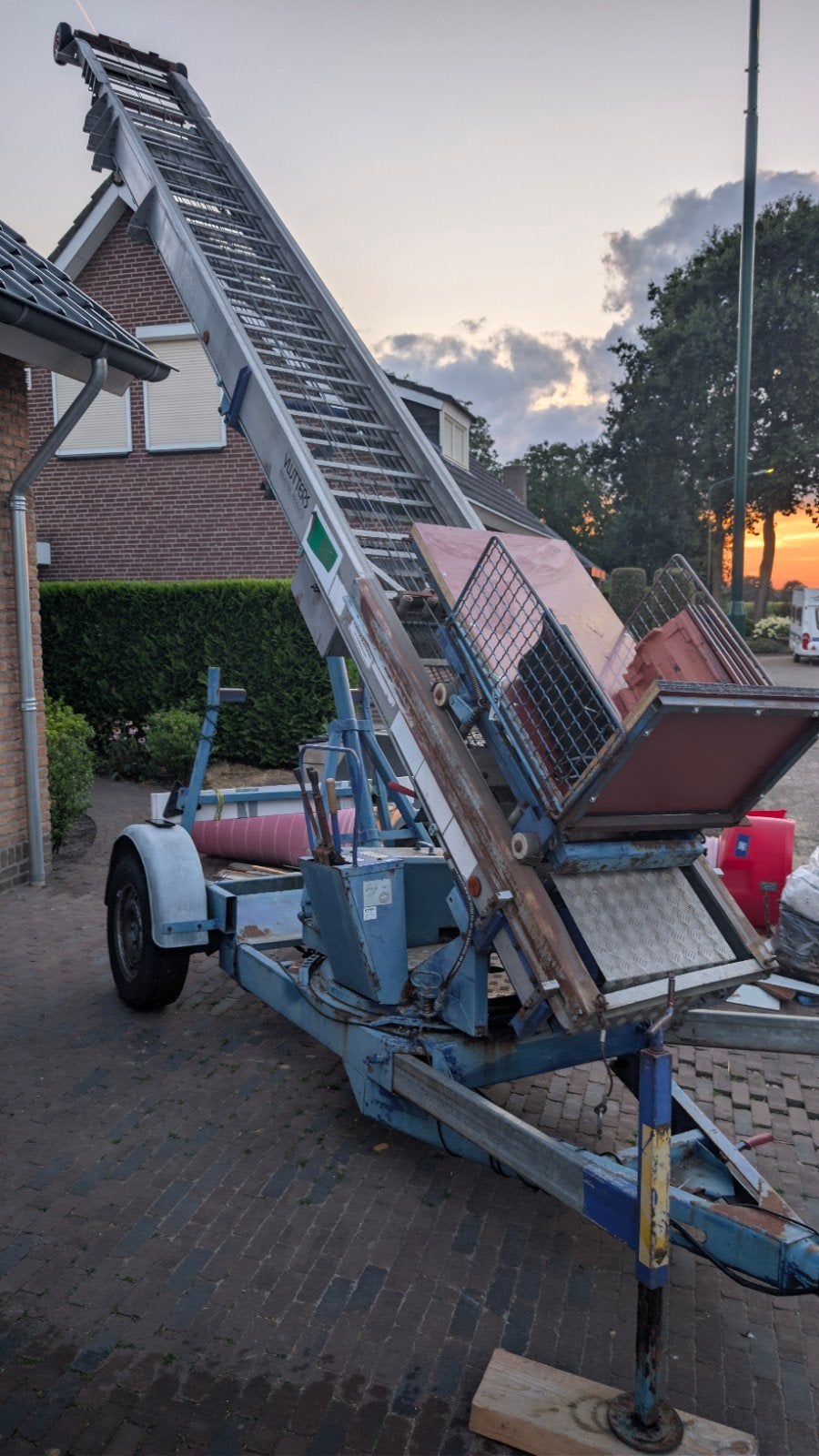 Pannenlift / Ladderlift / Verhuislift te koop, Ophalen, Gebruikt, Ladder, Opvouwbaar of Inschuifbaar