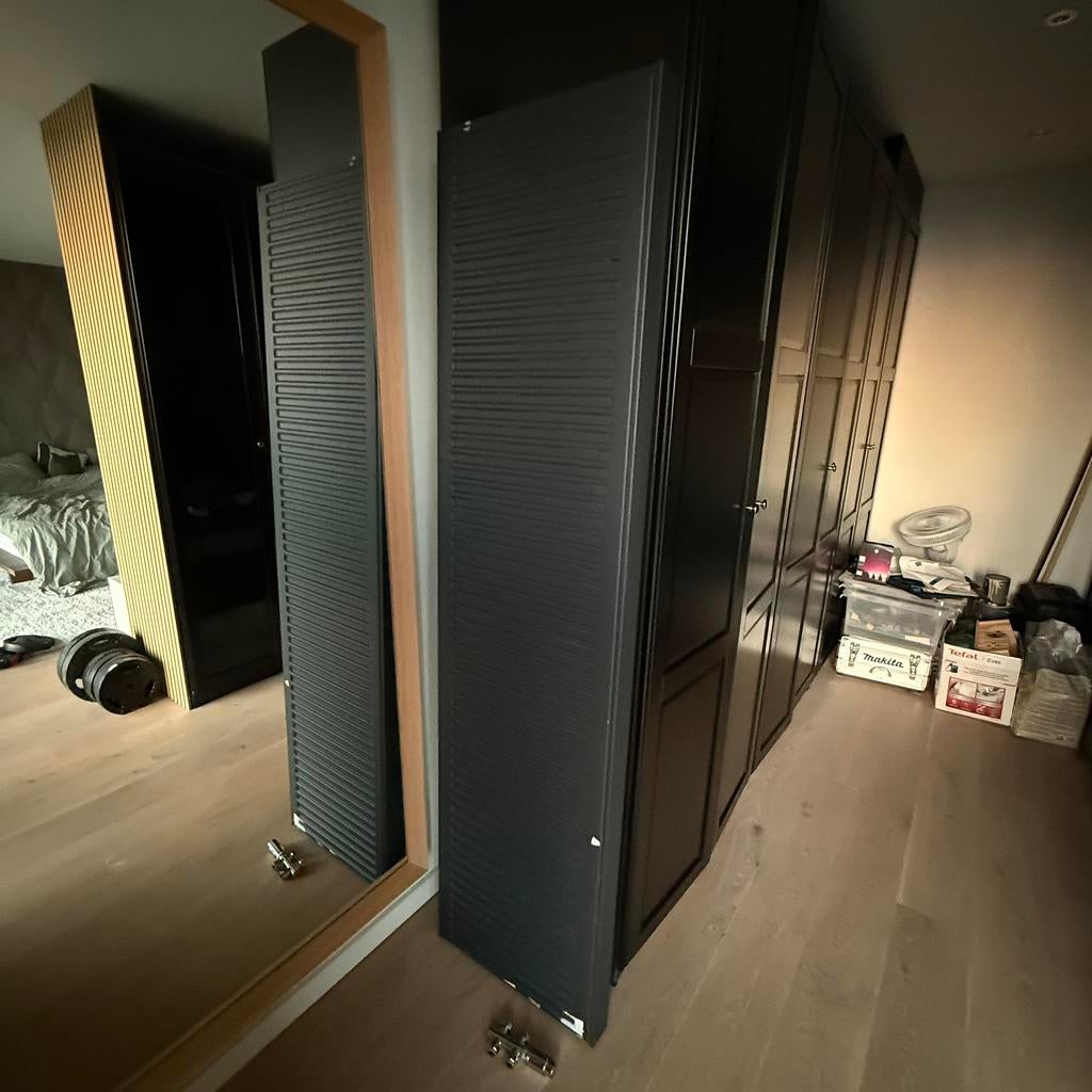 Verticale radiator 200x50cm Anthraciet, Doe-het-zelf en Verbouw, Verwarming en Radiatoren, Ophalen, Radiator, Minder dan 60 cm