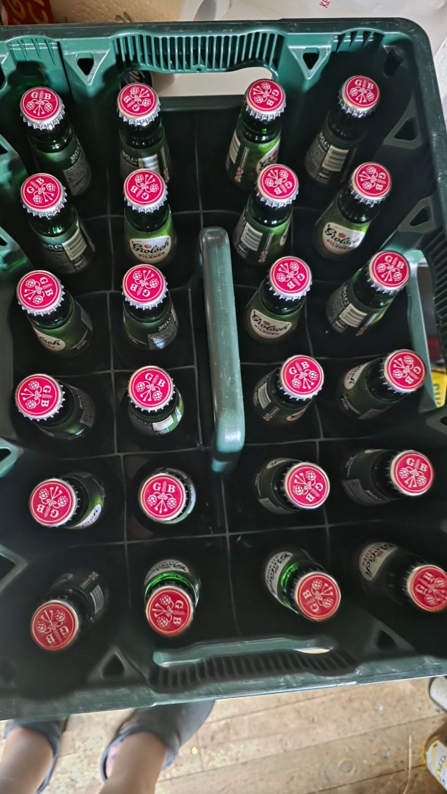 Grolsch bier - 4 kratten over van feest, Ophalen, Nieuw, Flesje(s), Grolsch