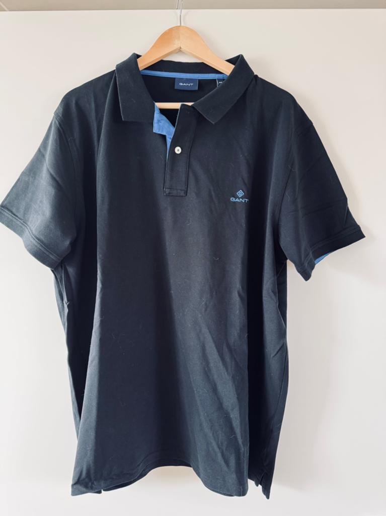 GANT Polo Shirt Zwart - Maat 4XL, Kleding | Heren, Polo's, Ophalen of Verzenden, Zo goed als nieuw, Overige maten, Zwart