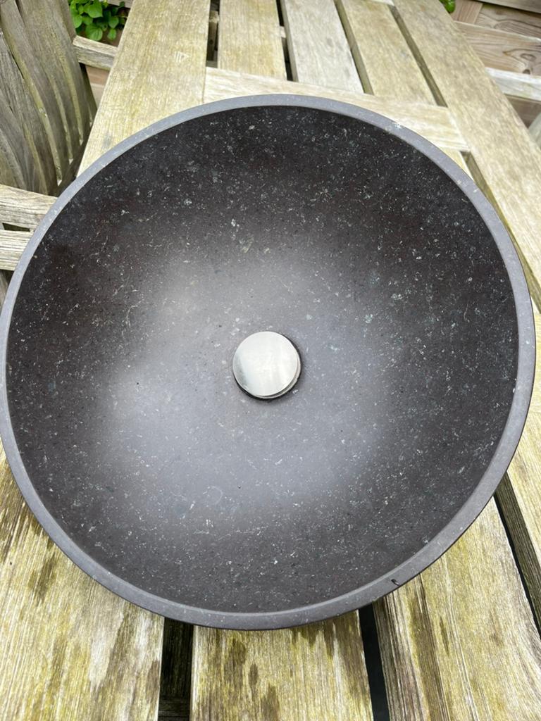 Natuurstenen wasbak, Ophalen, Wastafel
