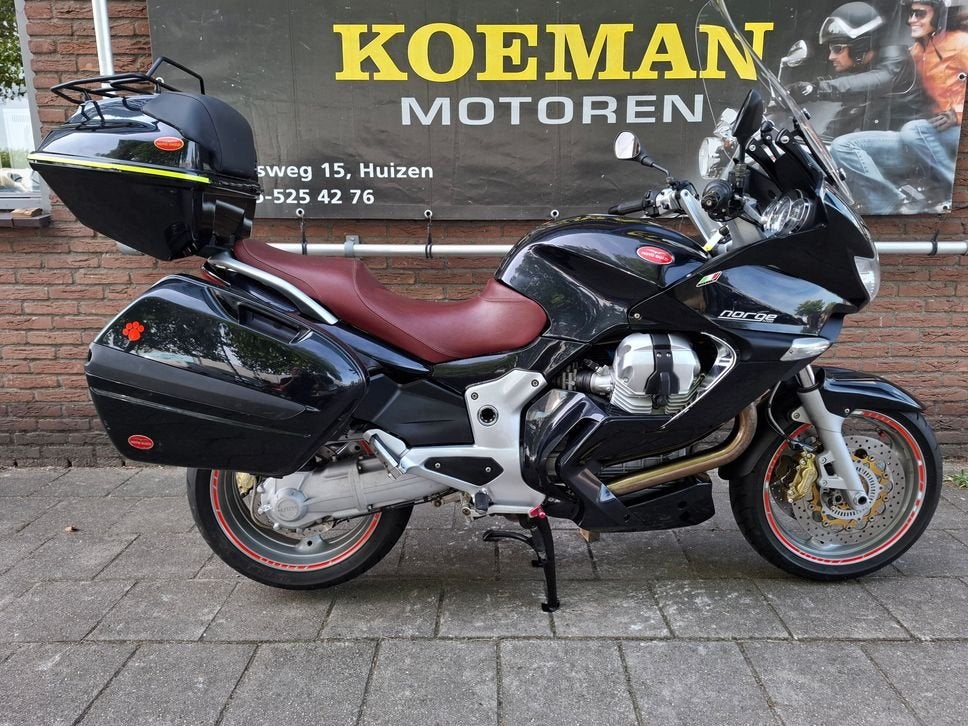 MOTO GUZZI NORGE 1200 ABS GT GTL (bj 2008) Cardan topkoffer, Motoren, 2 cilinders, Motorrijbewijs A, Bedrijf, Meer dan 35 kW