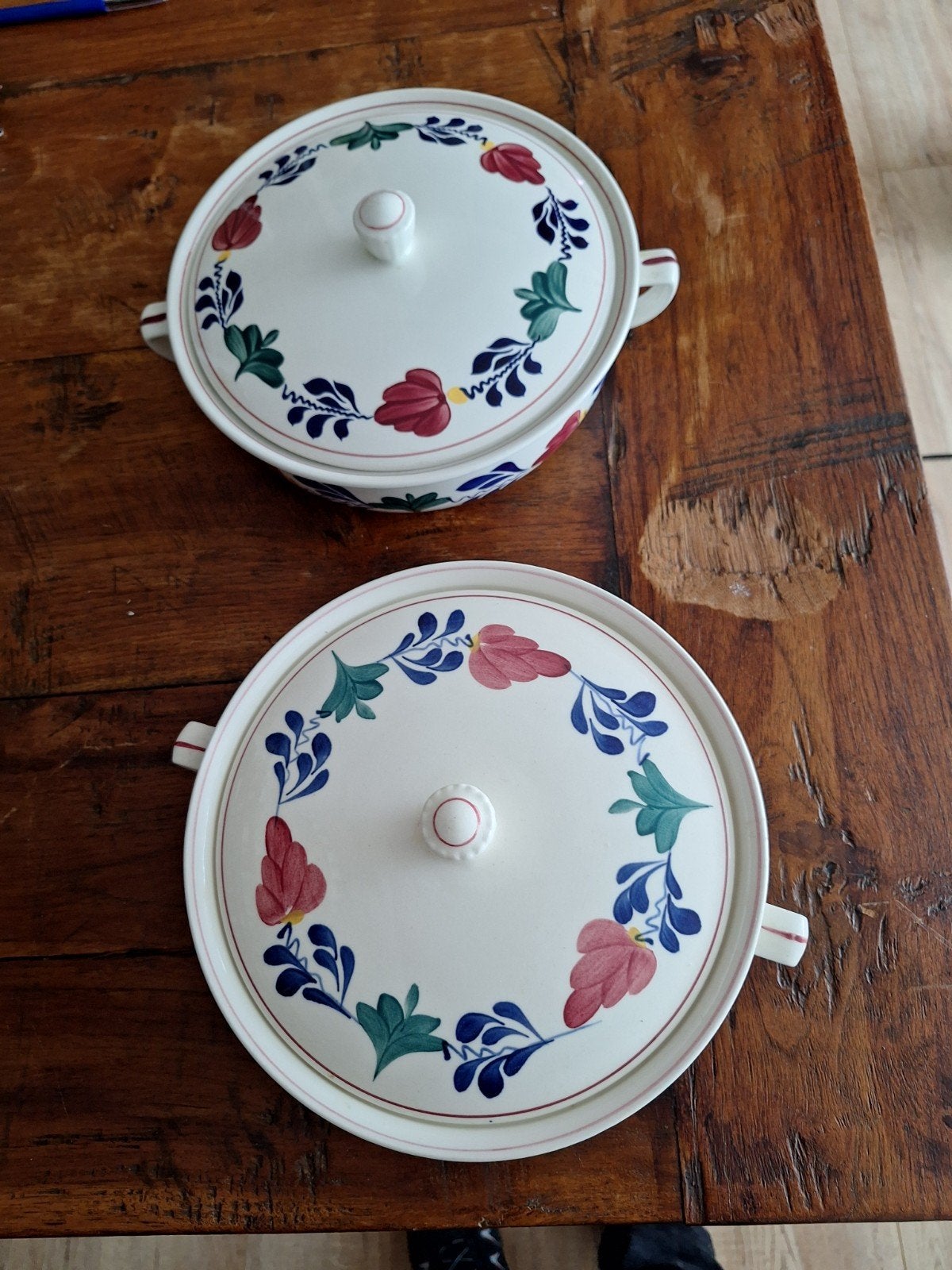 2x Maastricht Sphinx 'Handpainted' soepterrines, Ophalen of Verzenden
