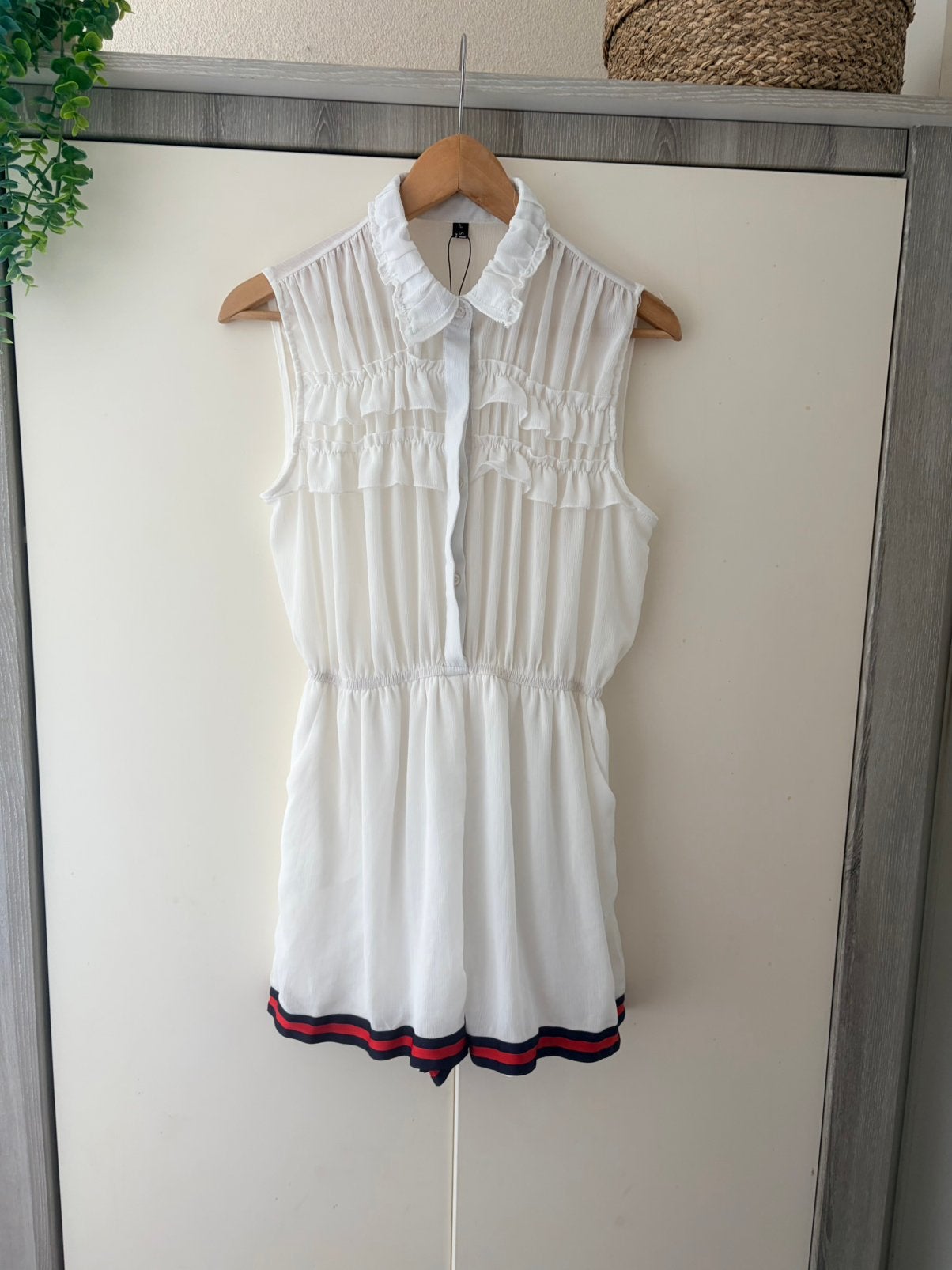 Playsuit maat S wit, Kleding | Dames, Jumpsuits, Ophalen of Verzenden, Zo goed als nieuw, Maat 36 (S), Wit