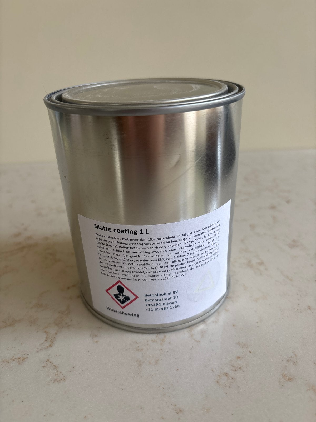 Matte coating 1L - Betonlook BV, Doe-het-zelf en Verbouw, Overige kleuren, Verzenden, Nieuw, Verf