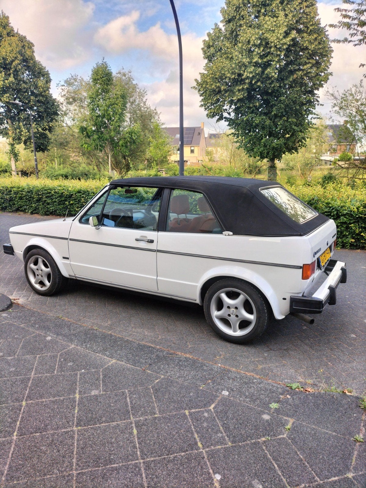 Volkswagen Golf 1.8 GL Cabriolet K6 1985 Wit met 2 jaar APK, Voorwielaandrijving, 938 kg, Cabriolet, Wit