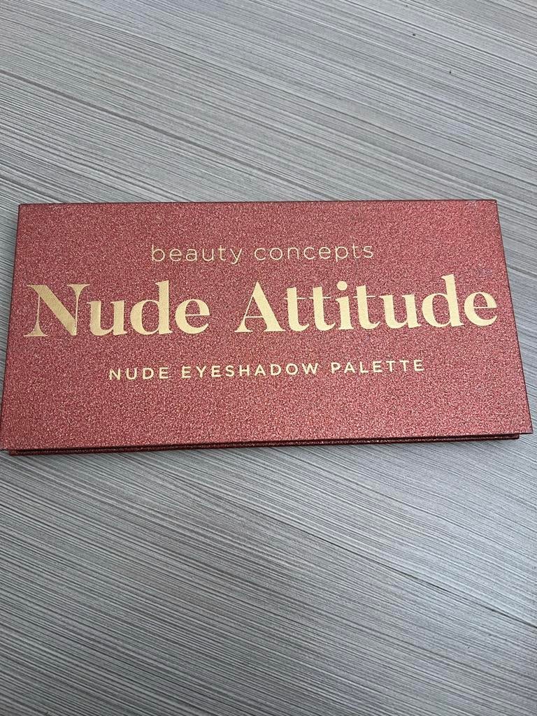 Beauty Concepts Nude Attitude oogschaduwpalet, Gebruikt, Ophalen of Verzenden, Make-up, Overige kleuren