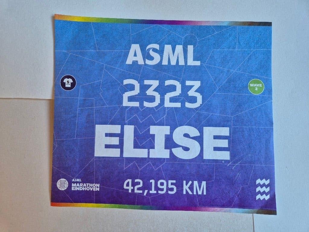 Startbewijs marathon Eindhoven, Eén persoon