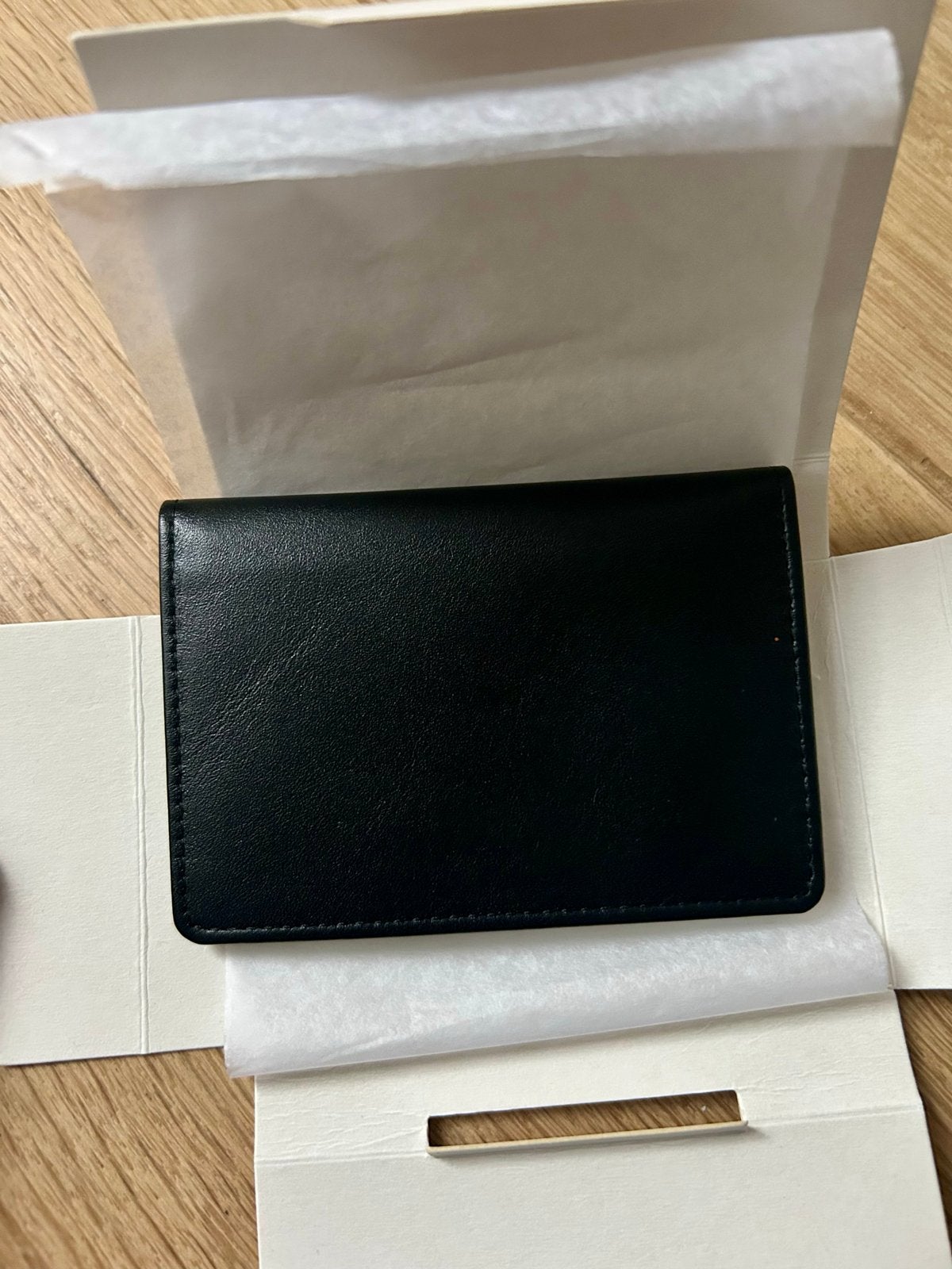 Zwarte Leren Pasjeshouder / Creditcardhouder, Overige merken, Zwart, Nieuw, Ophalen of Verzenden