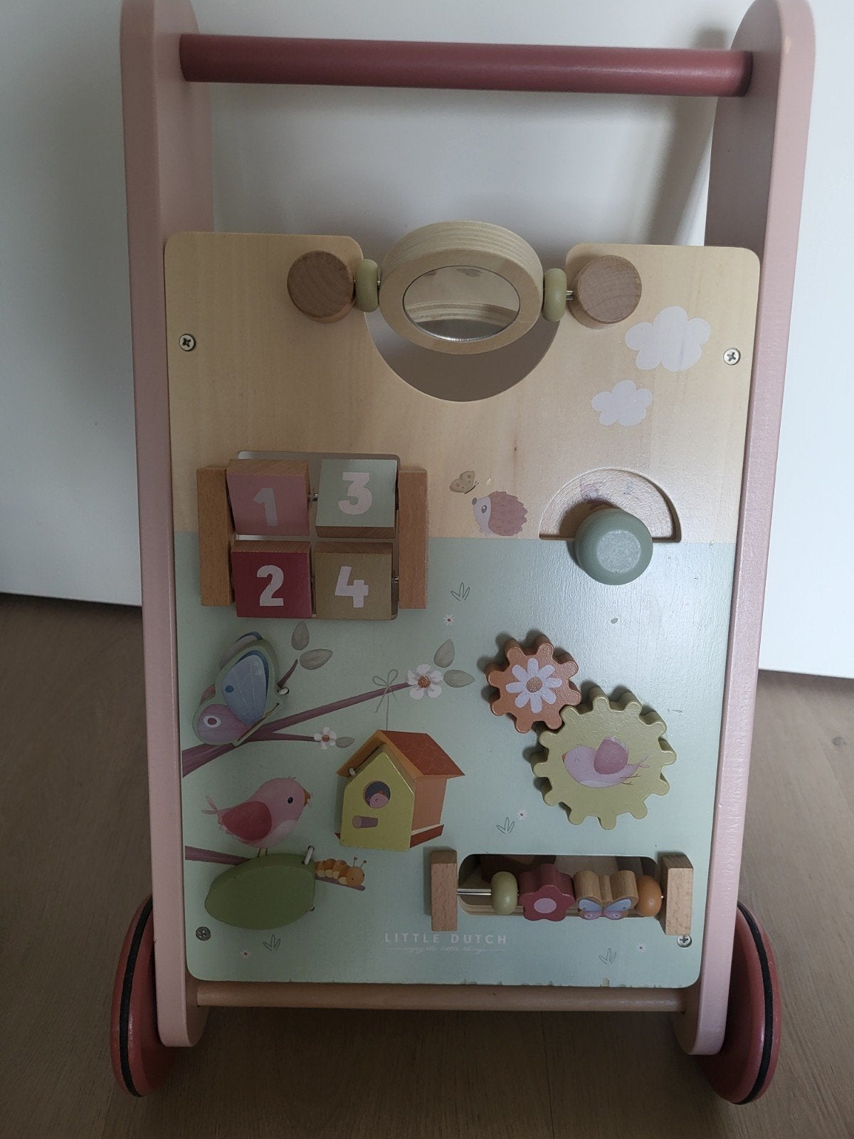 Little Dutch Houten Loopwagen met Activiteiten, Ophalen of Verzenden, Zo goed als nieuw, Overige typen, Met wieltjes