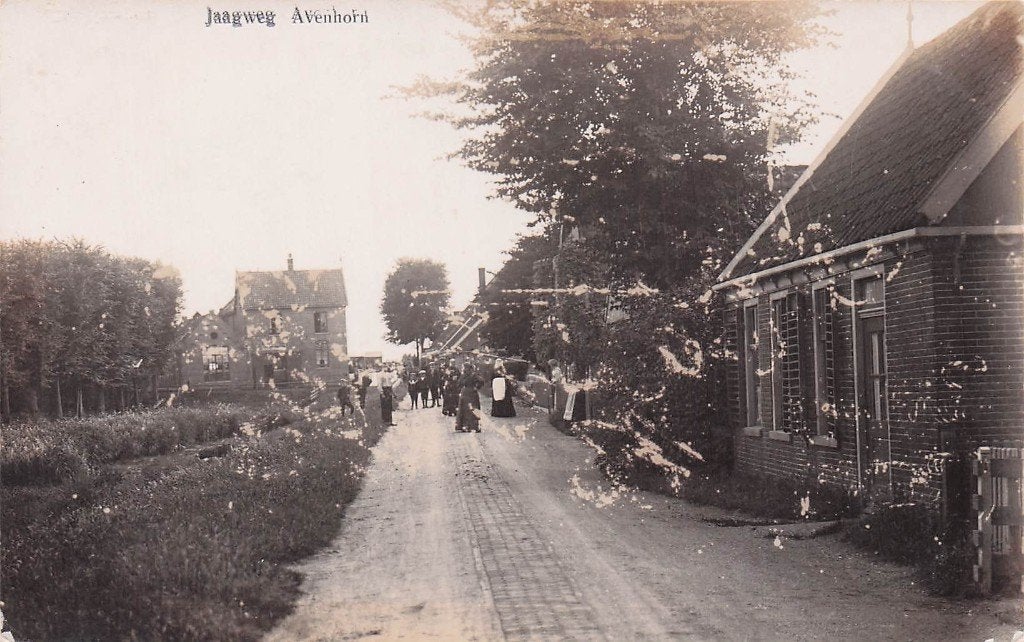 Avenhorn FOTOKAART - Jaagweg (gel/ 1911), Ophalen of Verzenden, Voor 1920, Gelopen, Noord-Holland
